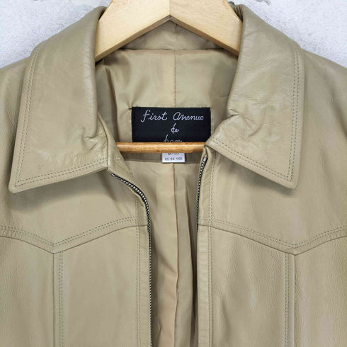 first avenue de bain cow leather カウレザージップジャケット レディース M
