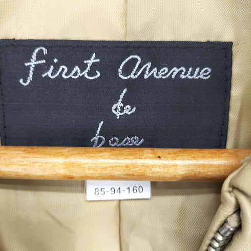 first avenue de bain cow leather カウレザージップジャケット レディース M