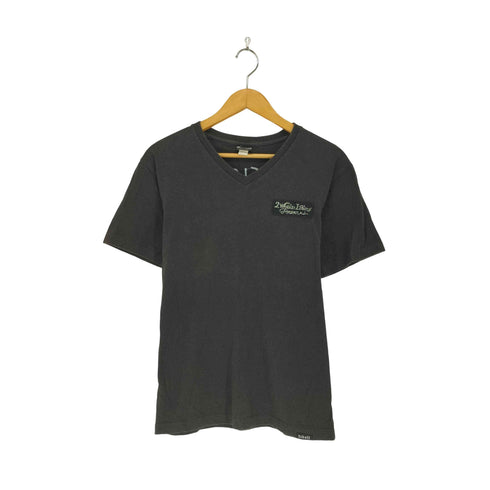 ショット Schott ステッチ刺繍 Vネック Tシャツ メンズ S