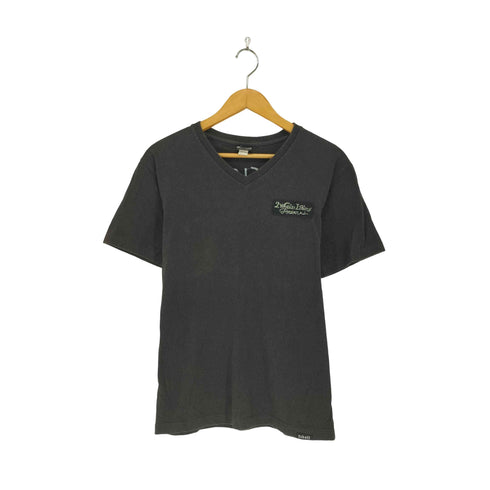 ショット Schott ステッチ刺繍 Vネック Tシャツ メンズ S