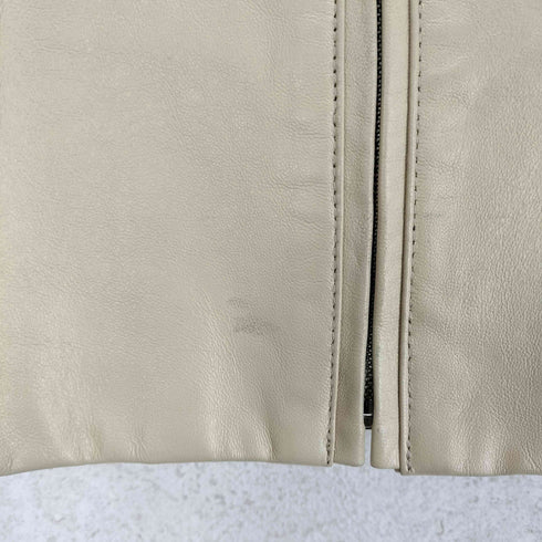 FUTURA TOKYO FUR lamb leather ラムレザーノーカラージャケット レディース 11