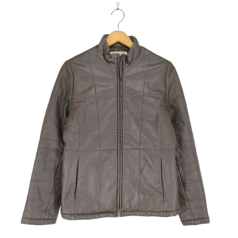 ALUMINA lamb leather ラムレザー中綿ジャケット レディース 38