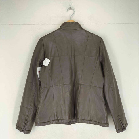 ALUMINA lamb leather ラムレザー中綿ジャケット レディース 38