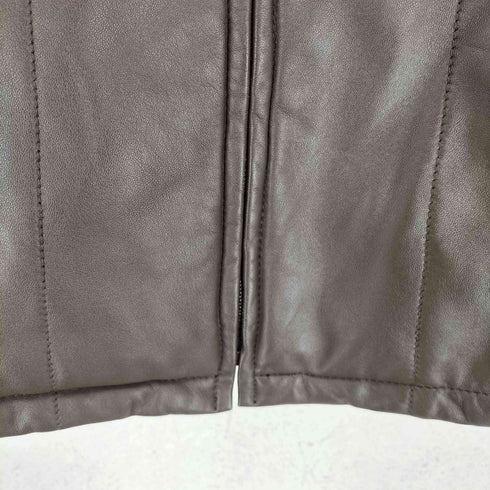 ALUMINA lamb leather ラムレザー中綿ジャケット レディース 38