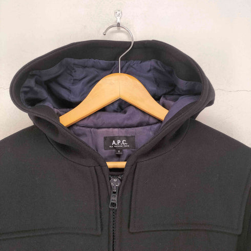 アーペーセー A.P.C. ウールジップフーディーコート メンズ S