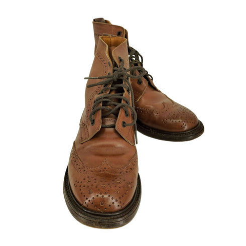 トリッカーズ Trickers ウィングチップブーツ レディース 5-4