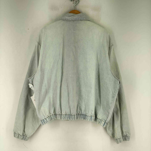 ザラ ZARA ダメージ加工 ジップアップ デニムジャケット メンズ import:XL