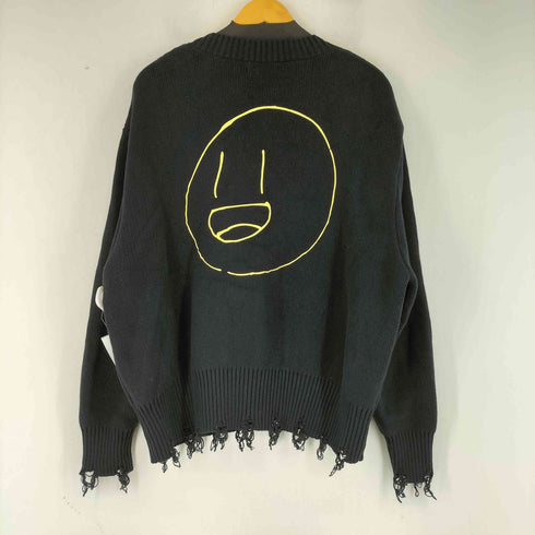 ザラ ZARA グラフティプリントカーディガン メンズ import:XL