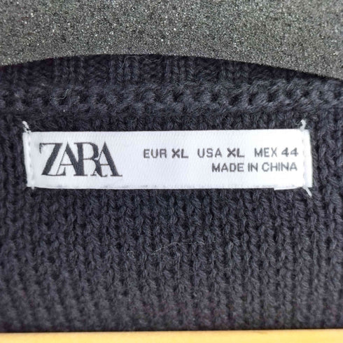 ザラ ZARA グラフティプリントカーディガン メンズ import:XL