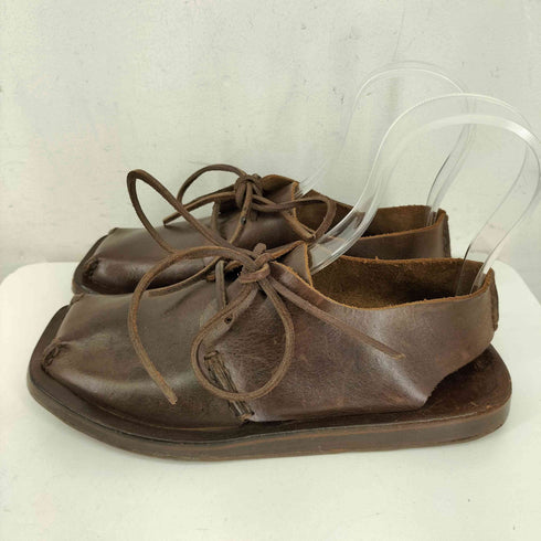 ラルフローレン RALPH LAUREN スクエアトゥ レザー サンダル レディース