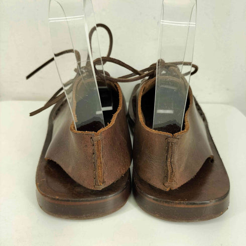 ラルフローレン RALPH LAUREN スクエアトゥ レザー サンダル レディース