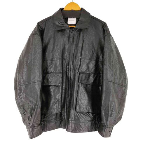 フリークスストア FREAKS STORE リラックスフィット フェイクレザー ジップアップ ブルゾン メンズ JPN:L