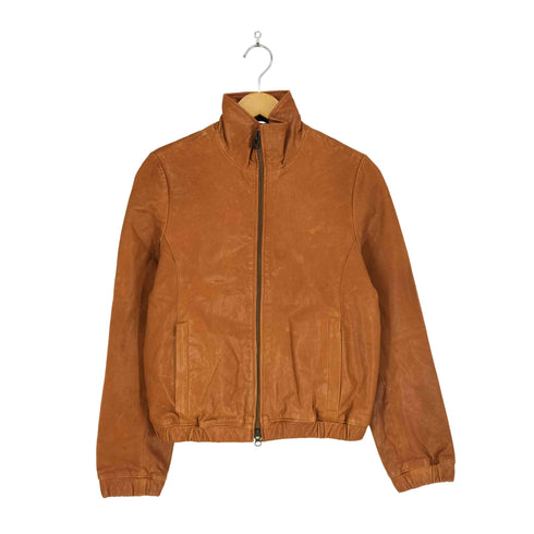 アーバンリサーチ URBAN RESEARCH lamb leather ダブルジップシングルライダースジャケット レディース 38