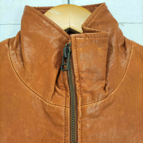 アーバンリサーチ URBAN RESEARCH lamb leather ダブルジップシングルライダースジャケット レディース 38