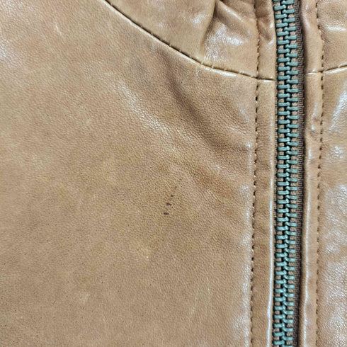 アーバンリサーチ URBAN RESEARCH lamb leather ダブルジップシングルライダースジャケット レディース 38