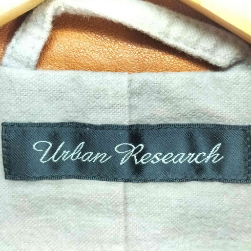 アーバンリサーチ URBAN RESEARCH lamb leather ダブルジップシングルライダースジャケット レディース 38
