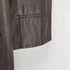 Liryus lamb leather ラムレザーステンカラーコート レディース L