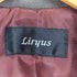 Liryus lamb leather ラムレザーステンカラーコート レディース L
