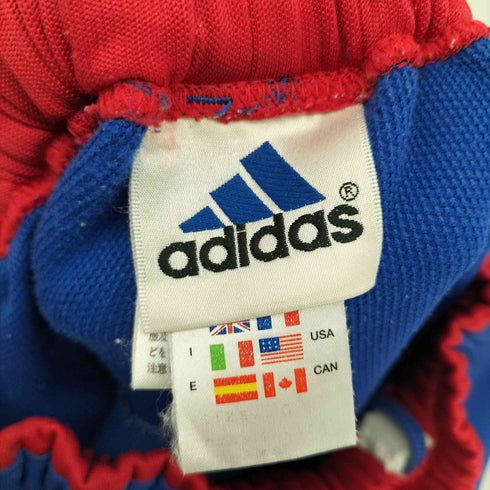 アディダス adidas 90-2000s 万国旗タグ パフォーマンスロゴ 山型 裾ジップ テーラード トラックパンツ メンズ O