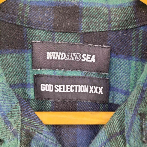 ウィンダンシー WIND AND SEA チェック柄 ネルシャツ メンズ JPN:S