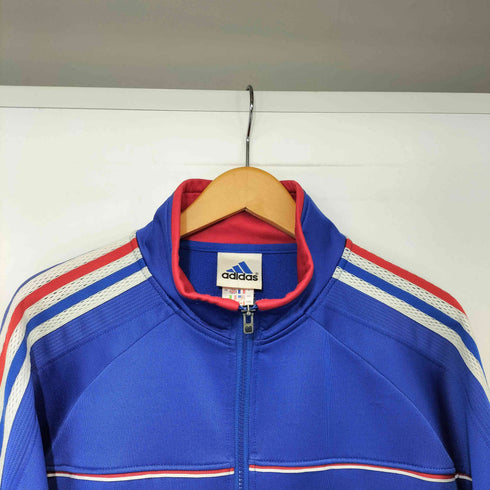 アディダス adidas 90-2000s 万国旗タグ パフォーマンスロゴ 山型 ジップアップ トラックジャケット メンズ O