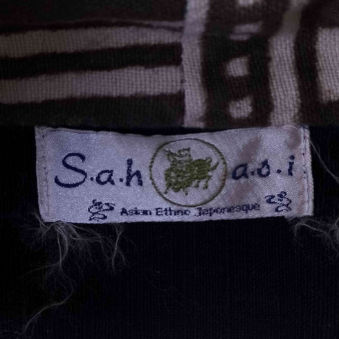 SAHASI 総柄 アシンメトリー ハイネックカットソー レディース