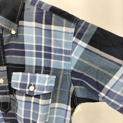 エンジニアードガーメンツ Engineered Garments USA製 ボタンダウン ショートスリーブ チェックシャツ メンズ S