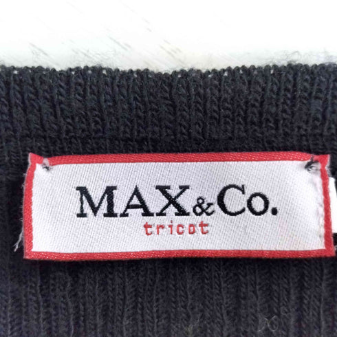 マックスアンドコー MAX&CO. ウールアクリル フリル ニットワンピース レディース import:L