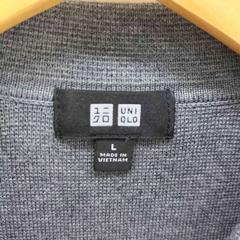 ユニクロ UNIQLO ミラノリブシャツカーディガン メンズ import:L