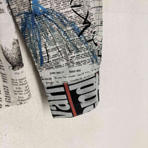 デシグアル Desigual ニュースペーパープリントシャツ レディース M