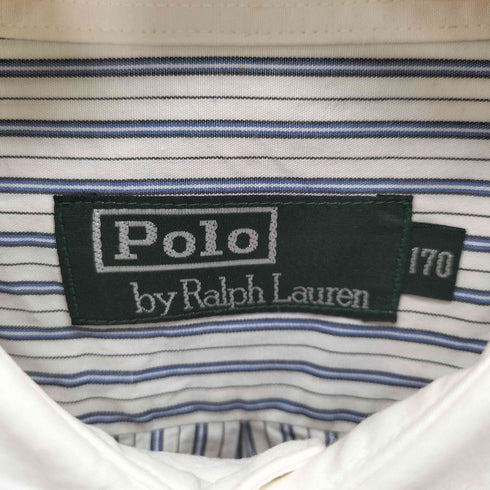 ポロバイラルフローレン Polo by RALPH LAUREN コットン ストライプ レギュラーカラー シャツ メンズ 170