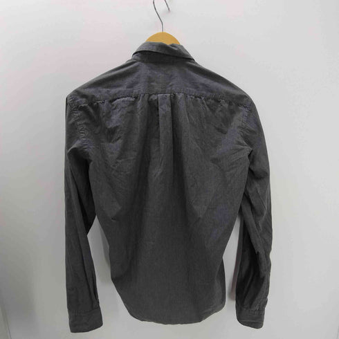 コムデギャルソンオムドゥ COMME des GARCONS HOMME DEUX AD2011 染色加工 バイカラー ヘムアシンメトリー ボタンダウン L/S シャツ メンズ JPN:L