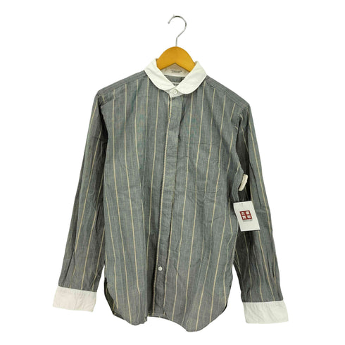 エンジニアードガーメンツ Engineered Garments USA製 ストライプ ロングスリーブ コットンシャツ メンズ S