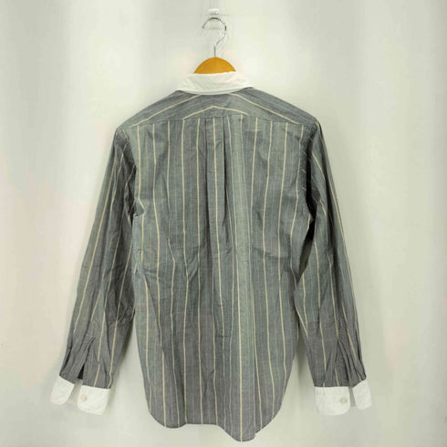 エンジニアードガーメンツ Engineered Garments USA製 ストライプ ロングスリーブ コットンシャツ メンズ S