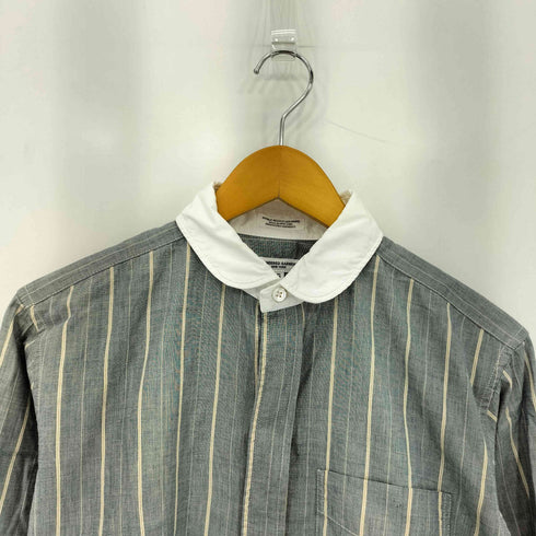 エンジニアードガーメンツ Engineered Garments USA製 ストライプ ロングスリーブ コットンシャツ メンズ S