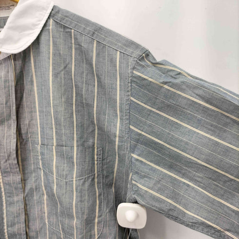 エンジニアードガーメンツ Engineered Garments USA製 ストライプ ロングスリーブ コットンシャツ メンズ S