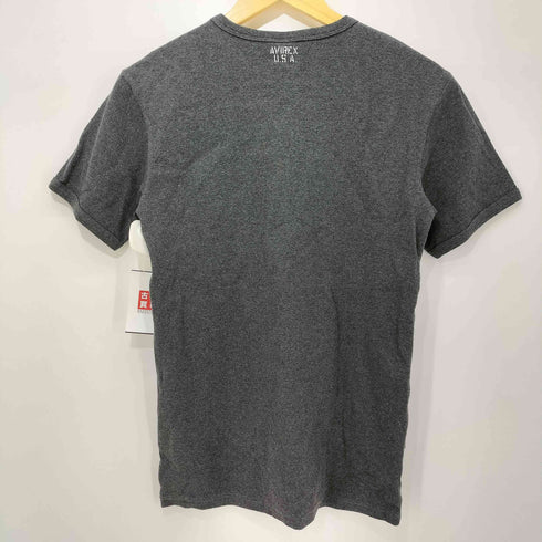 アヴィレックス AVIREX リブ 半袖 クルーネック Tシャツ メンズ import:M