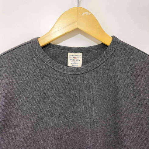 アヴィレックス AVIREX リブ 半袖 クルーネック Tシャツ メンズ import:M