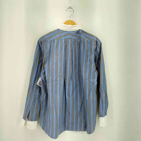 エンジニアードガーメンツ Engineered Garments USA製 ストライプ ロングスリーブ コットンシャツ メンズ S