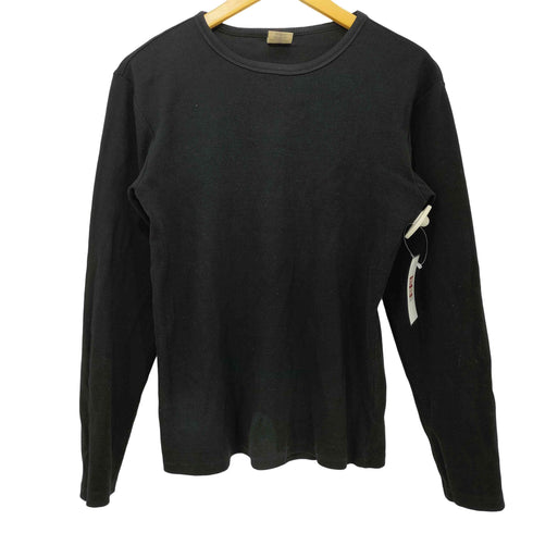アヴィレックス AVIREX リブ 長袖 クルーネック Tシャツ メンズ import:M