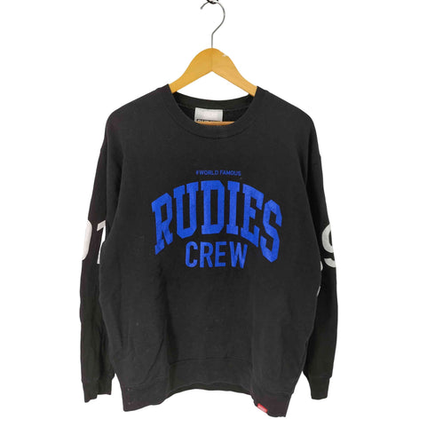 ルーディーズ RUDIES プリントロゴ クルーネック スウェット メンズ import:XL