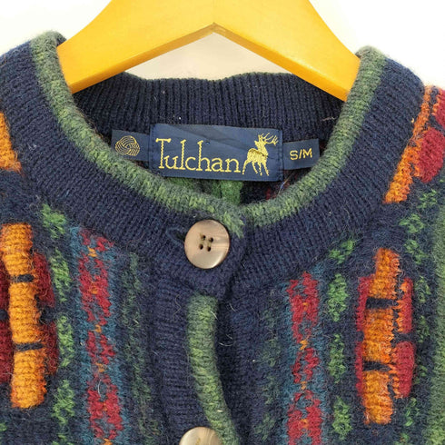 Tulchan 90s ウール スタンドカラー ニットカーディガン レディース S/M