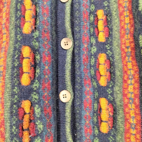 Tulchan 90s ウール スタンドカラー ニットカーディガン レディース S/M
