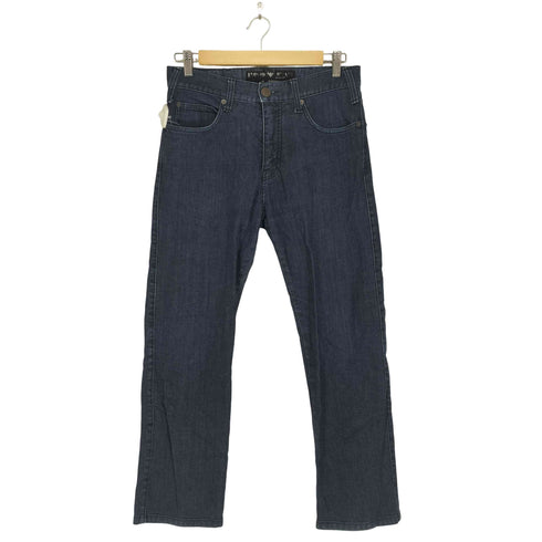 エンポリオアルマーニ EMPORIO ARMANI BASIC FIT バックポケットバッジストレートデニムパンツ メンズ 29