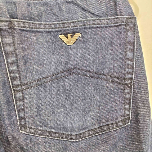 エンポリオアルマーニ EMPORIO ARMANI BASIC FIT バックポケットバッジストレートデニムパンツ メンズ 29