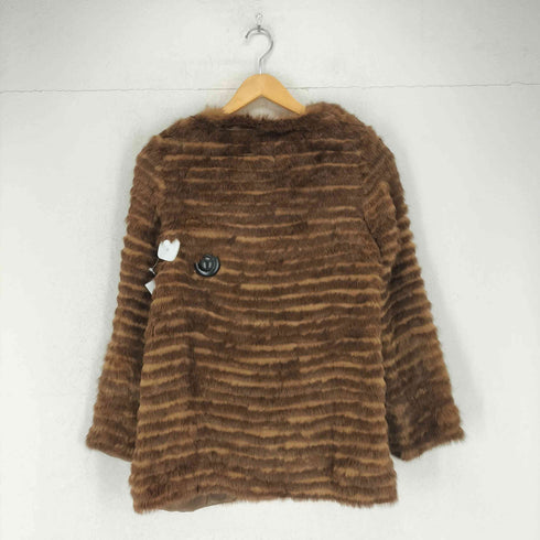 スナイデル snidel rabbit fur ラビットファーノーカラージャケット レディース F