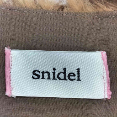 スナイデル snidel rabbit fur ラビットファーノーカラージャケット レディース F