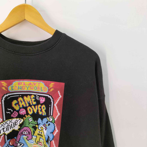 キャンディストリッパー Candy Stripper フロントプリント クルーネック スウェット メンズ import:M