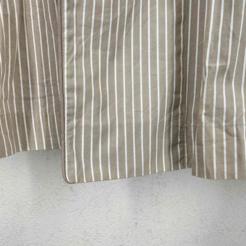 バーバリーロンドン BURBERRY LONDON ホース刺繍ストライプガウンコート レディース M