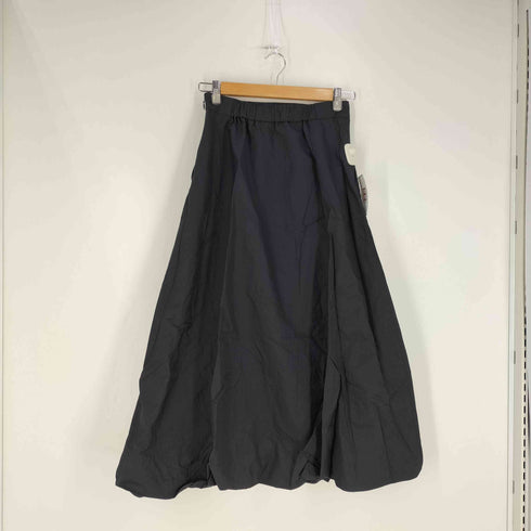 ユナイテッドアローズグリーンレーベルリラクシング UNITED ARROWS green label relaxing 24SS タック ナイロン フレア スカート レディース